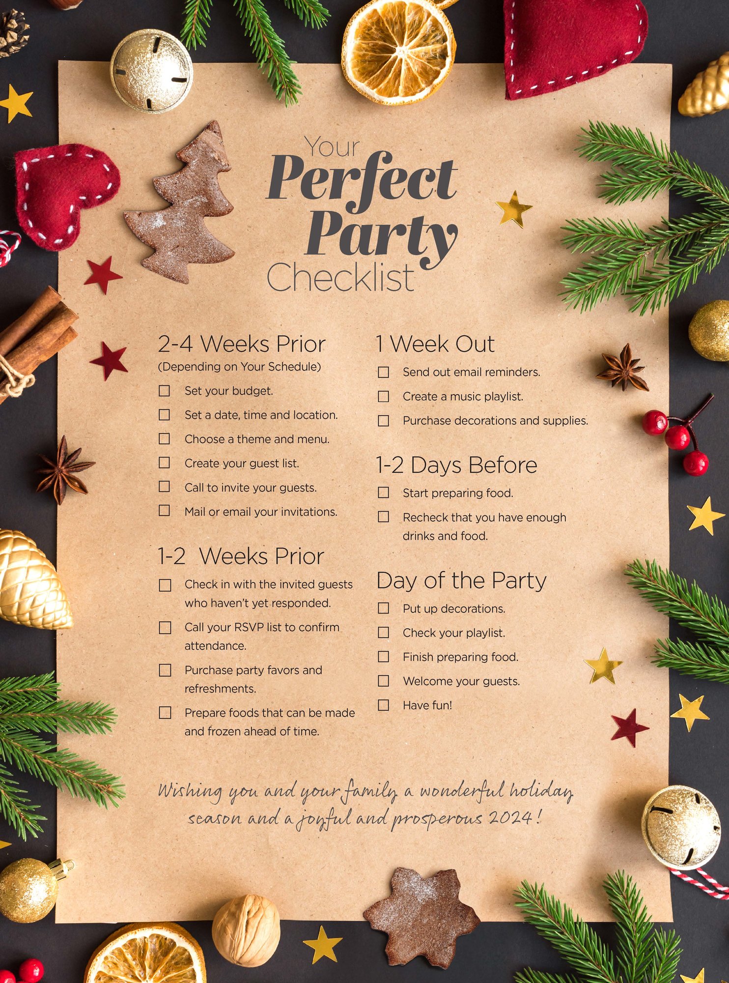 Your perfect party checklist
